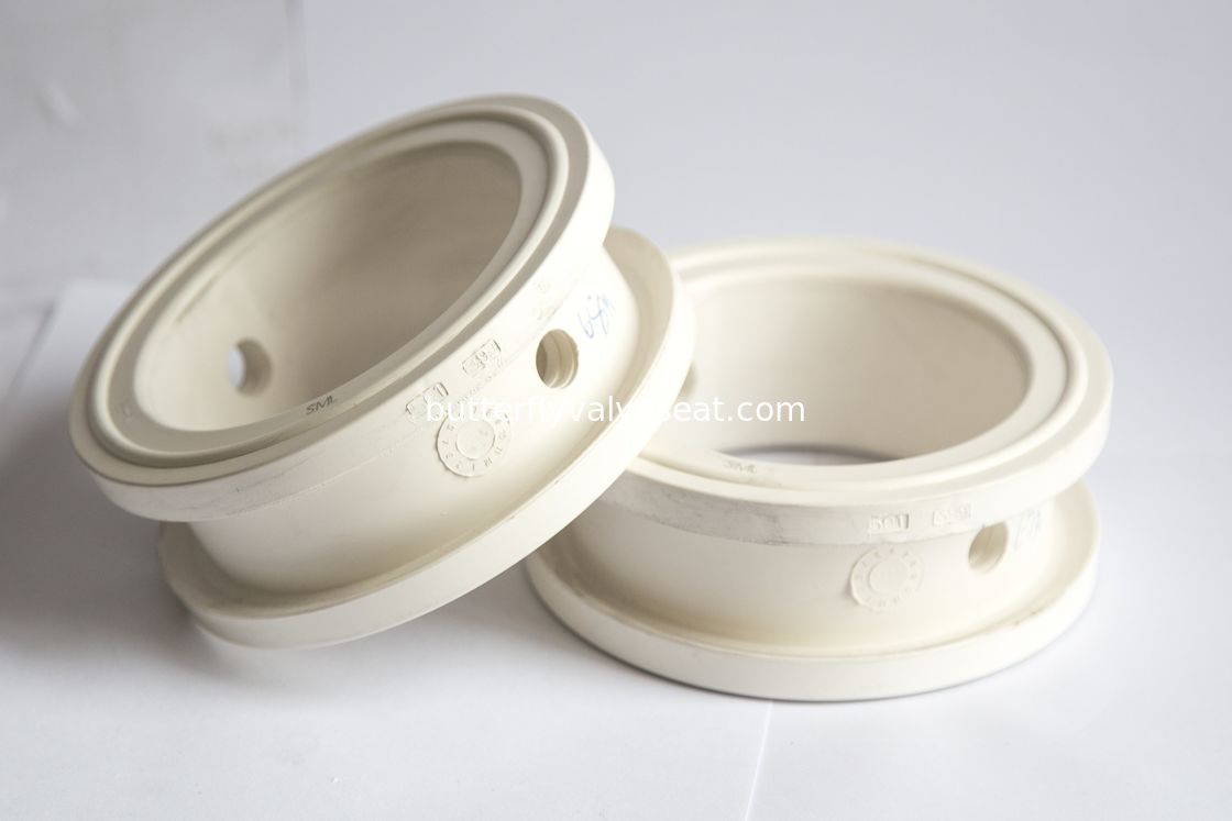 Kursi Valve EPDM Putih Torsi Rendah, Seal Seat Untuk Hub Type Butterfly Valve